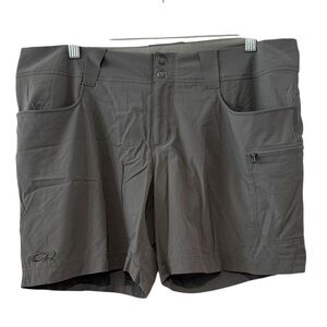 Outdoor Research Size 12 Stretch Hiking Shorts Gray Active Outdoor